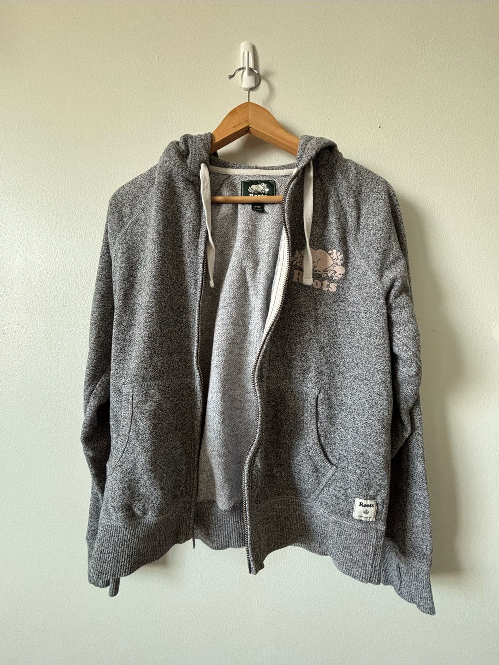 Roots Grey Marled Full-Zip Hoodie